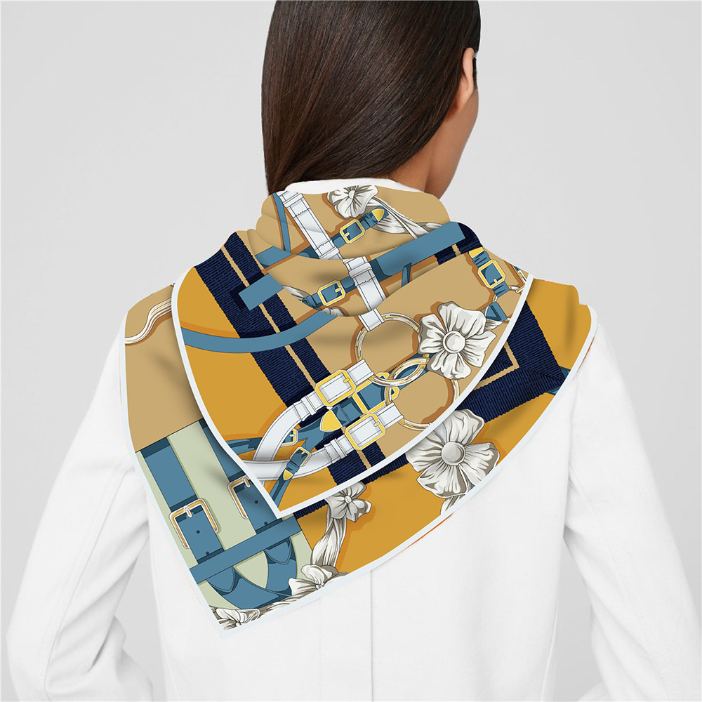 90cm 새로운 디자인 벨트 능 직물 실크 스카프 목도 - Scarf Silk Square 리뷰 및 가격