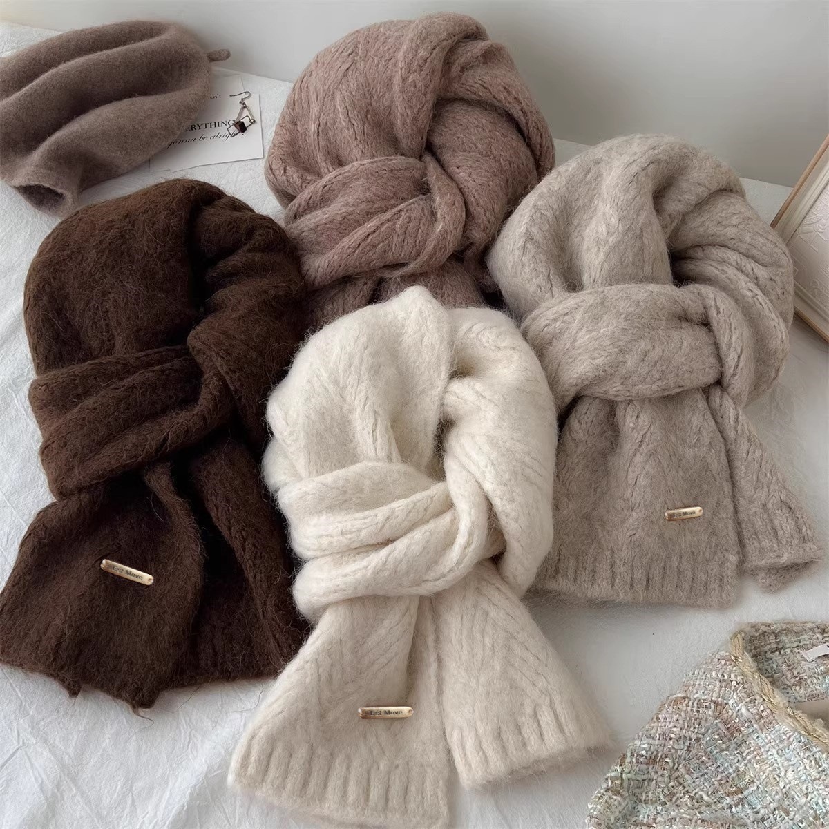 고급 품질의 울 소재 스카프, 여성용 및 남성용, 겨울 - Muffler Men Wool 리뷰 및 가격